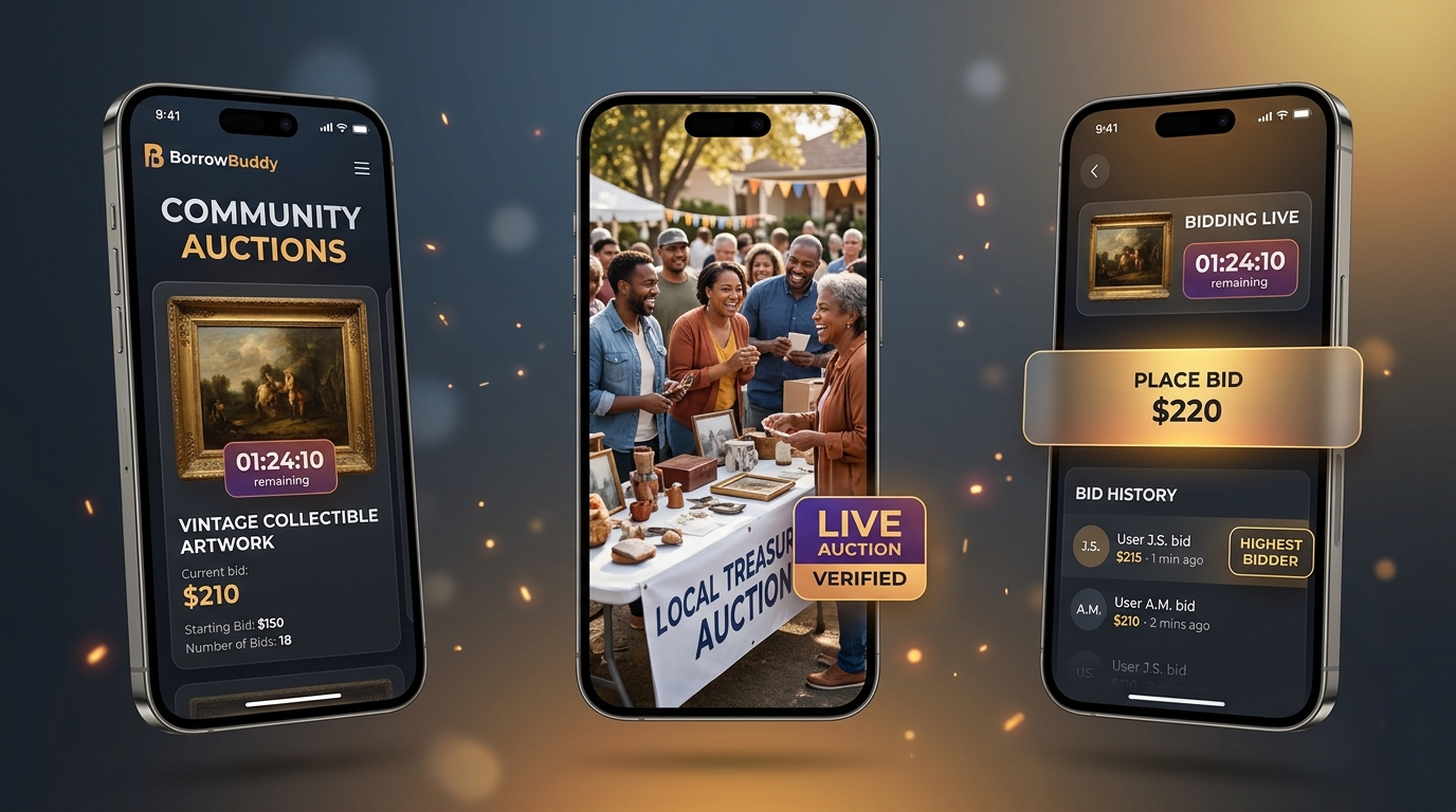 BorrowBuddy service — Auction