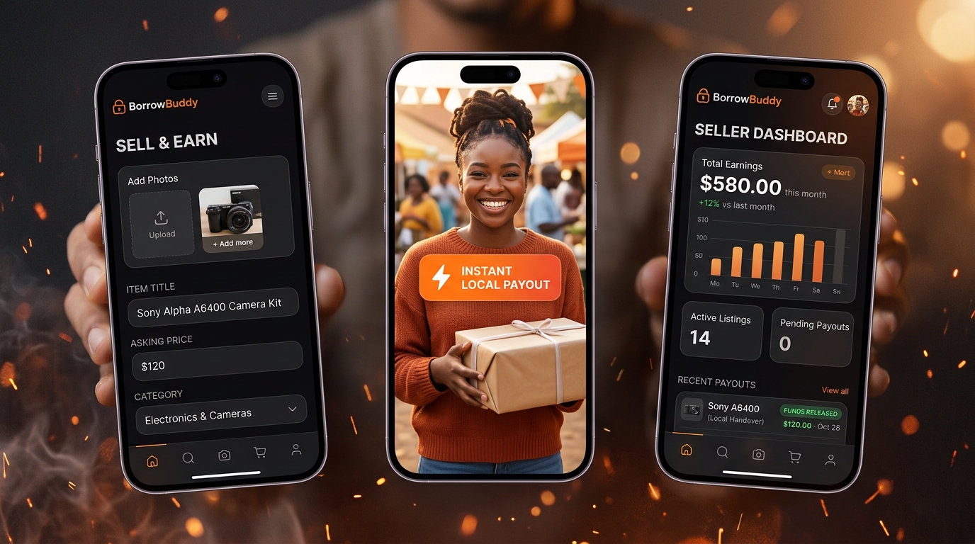 BorrowBuddy service — Sell